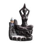 Yoga Meditation Incense Burner Waterfall - Brown 4