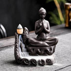 Yoga Meditation Incense Burner Waterfall - Brown 1