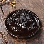 Volcano Round Backflow Incense Burner - Brown