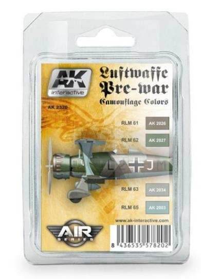 AK Interactive: Luftwaffe Pre-War Camouflage Set - 