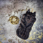 Beeswax Gargoyle Protector Spell Candle - Brown (Protecting Legal Matters)