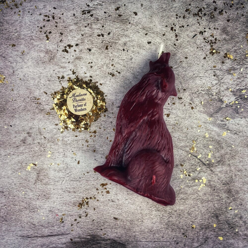 Howling Wolf Candle Spell Kit - Authentic Voice & Courage Magic
