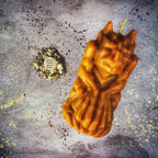 Beeswax Gargoyle Protector Spell Candle - Orange (Protecting New Ventures)