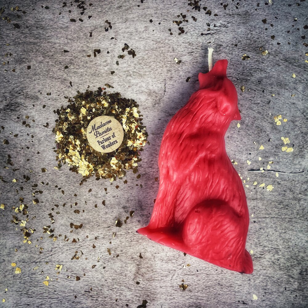 Howling Wolf Candle Spell Kit - Authentic Voice & Courage Magic