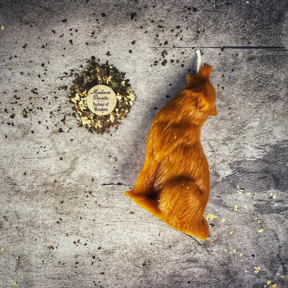 Howling Wolf Candle Spell Kit - Authentic Voice & Courage Magic