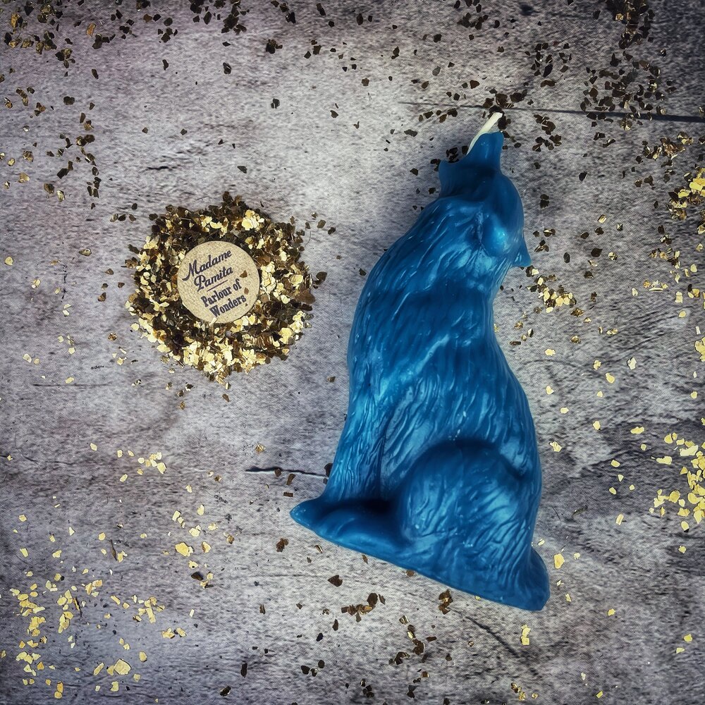 Howling Wolf Candle Spell Kit - Authentic Voice & Courage Magic