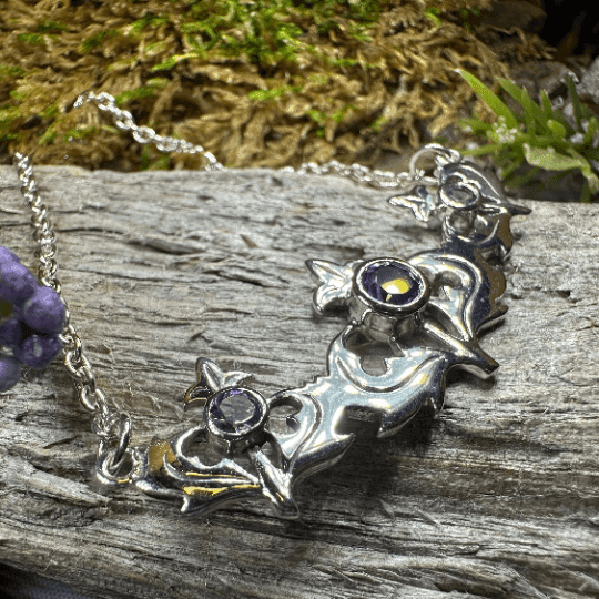 Inverness Thistle Amethyst Necklace - 