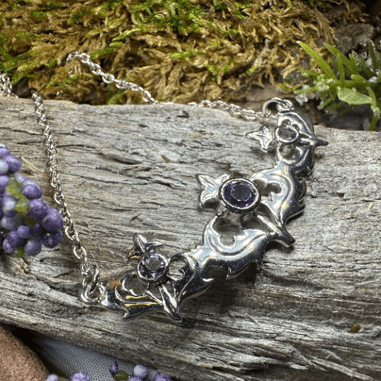 Inverness Thistle Amethyst Necklace - 