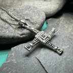 Marcasite Saint Brigid's Cross Necklace - 