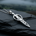 Danu Goddess Silver Necklace