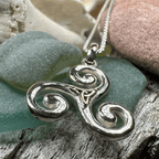 Keeva Triple Spiral Necklace - 18