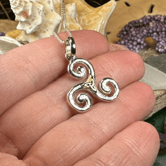 Keeva Triple Spiral Necklace - 18