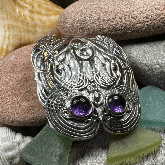 Mother Goddess Necklace - Amethyst