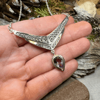 Celtic Chevron Necklace - Amethyst