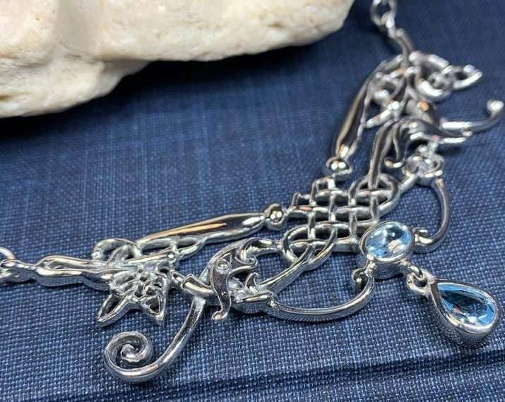 Aife Goddess Celtic Knot Necklace - Amethyst