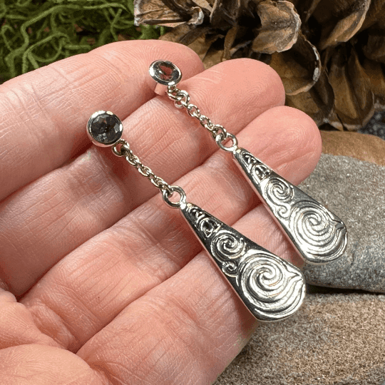 Cablaith Triple Spiral Earrings - 