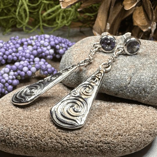 Cablaith Triple Spiral Earrings - 