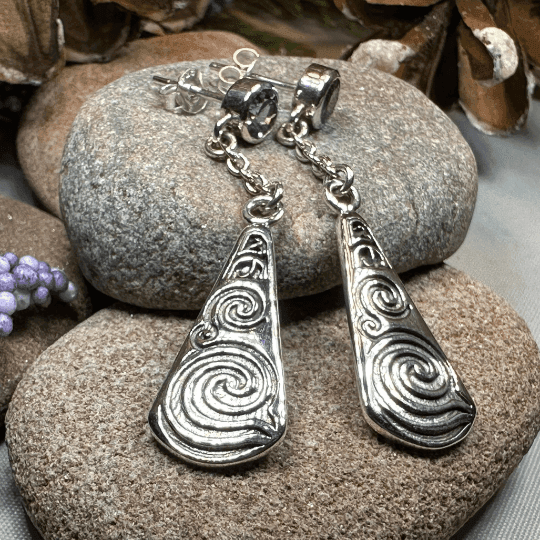 Cablaith Triple Spiral Earrings - 