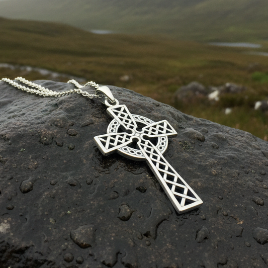 Foellan Celtic Knot Cross Necklace