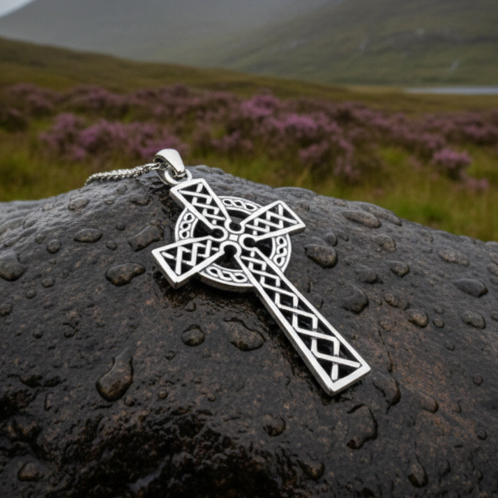 Foellan Celtic Knot Cross Necklace