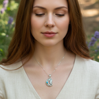 Owl Crescent Moon Necklace