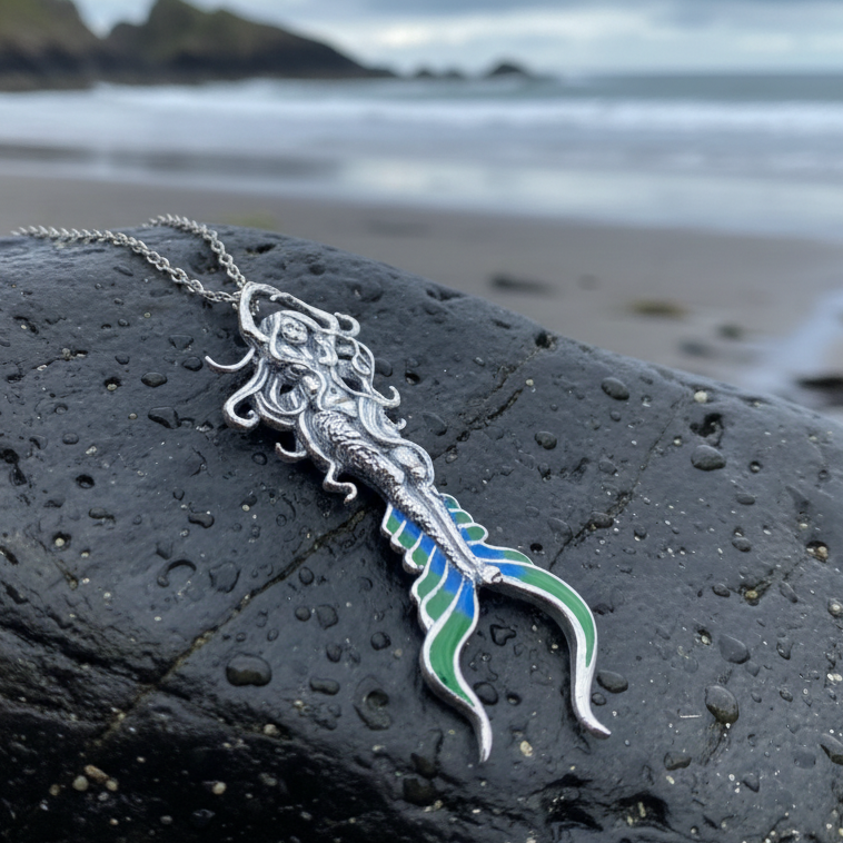 Diver Mermaid Necklace
