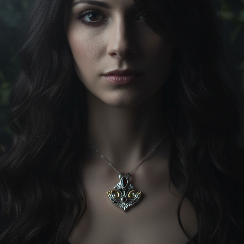 Celtic Triquetra Gemstone Necklace