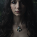 Celtic Triquetra Gemstone Necklace