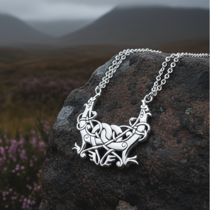 Airica Celtic Viking Silver Necklace