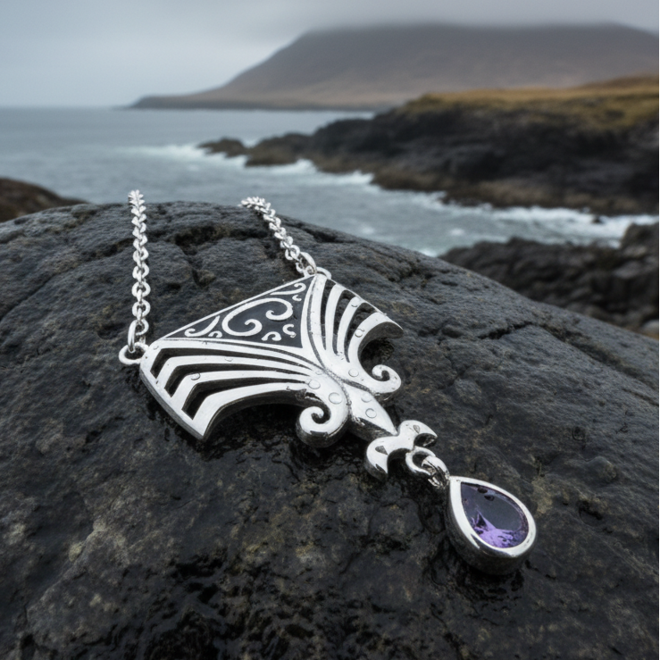 Aina Celtic Amethyst Necklace