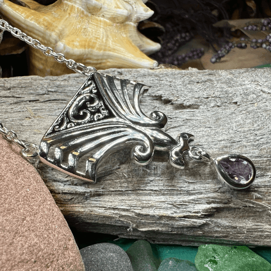 Aina Celtic Amethyst Necklace - 