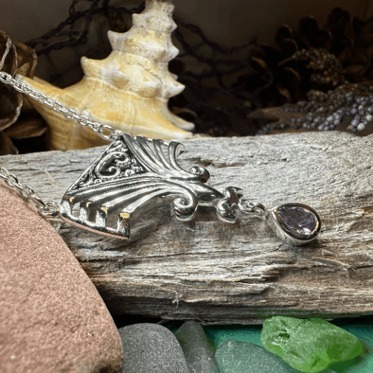 Aina Celtic Amethyst Necklace - 