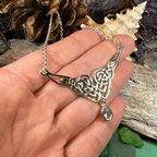 Sara Celtic Knot Necklace - Amethyst