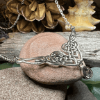 Sara Celtic Knot Necklace - Amethyst