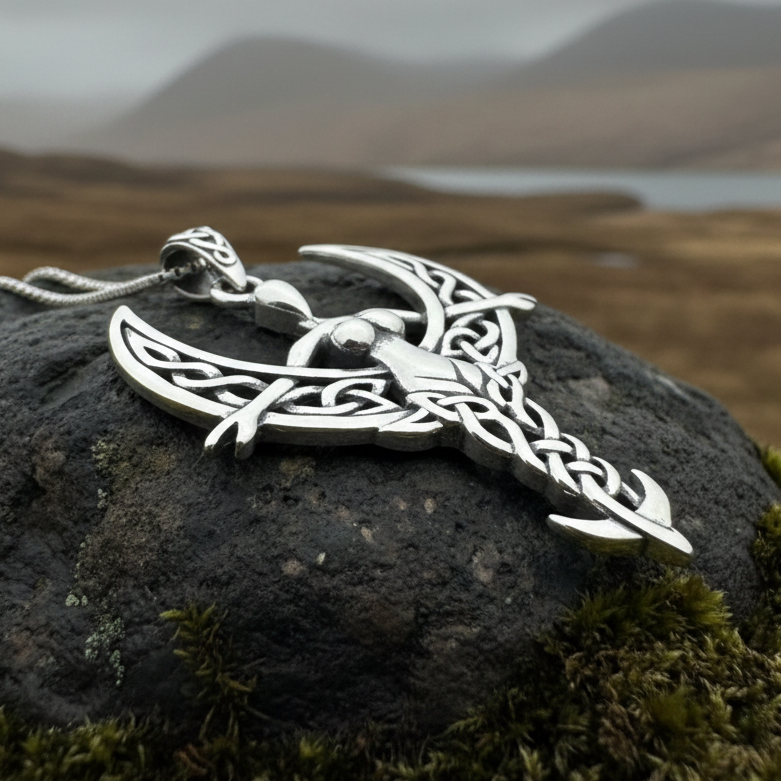 Celtic Moon Goddess Necklace