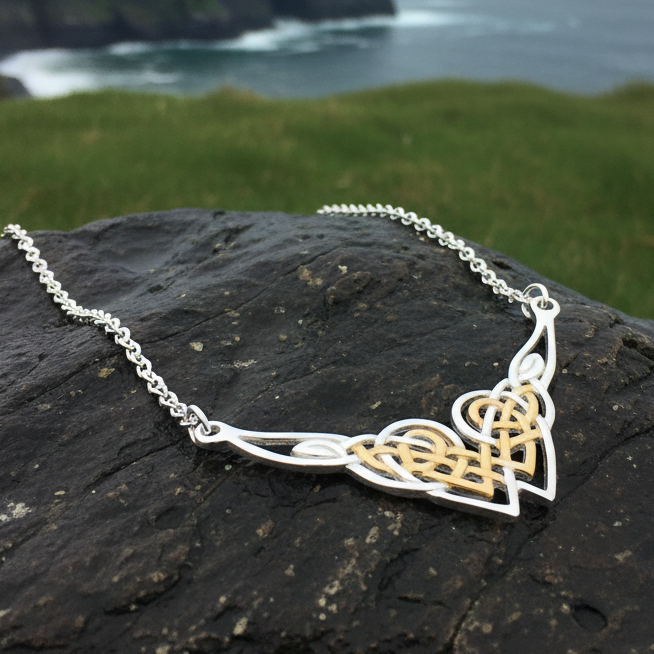 Celtic Endless Love Heart Necklace