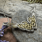 Celtic Endless Love Heart Necklace - 