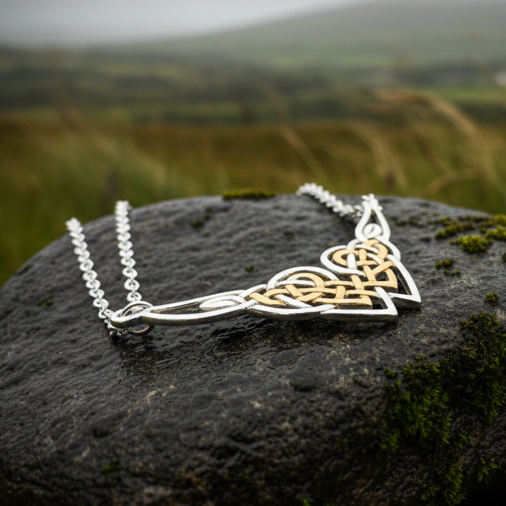 Celtic Endless Love Heart Necklace