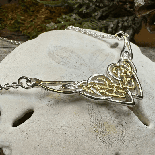 Celtic Endless Love Heart Necklace - 