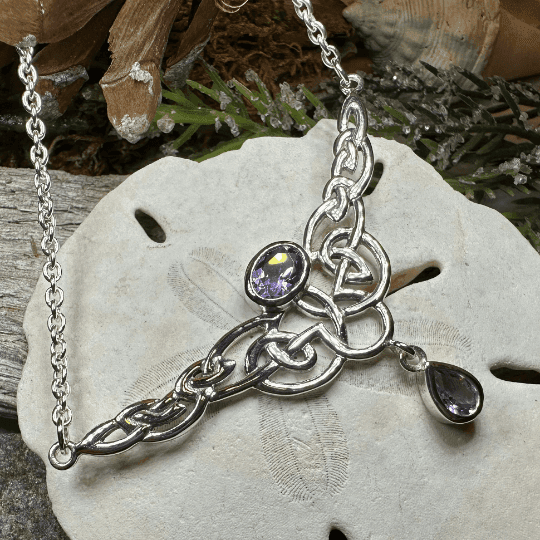 Eternal Love Celtic Knot Necklace - Amethyst
