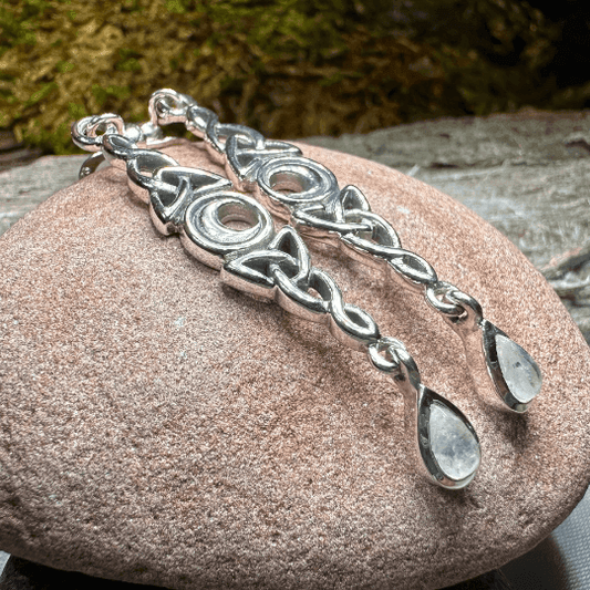 Galette Celtic Moon Earrings - 