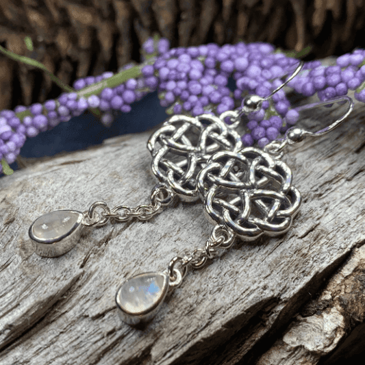 Kate Celtic Knot Earrings - Amethyst