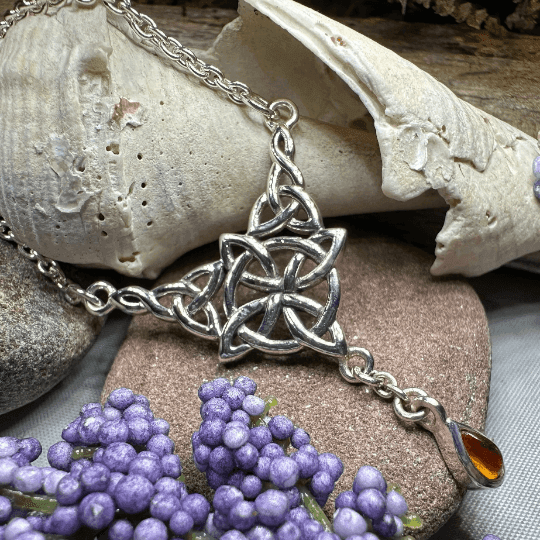 Celtic Compass Necklace - Moonstone