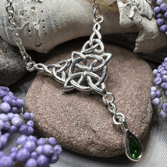 Celtic Compass Necklace - Moonstone