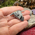 Birget Celtic Raven Necklace