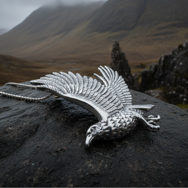 Eagle in Flight Necklace
