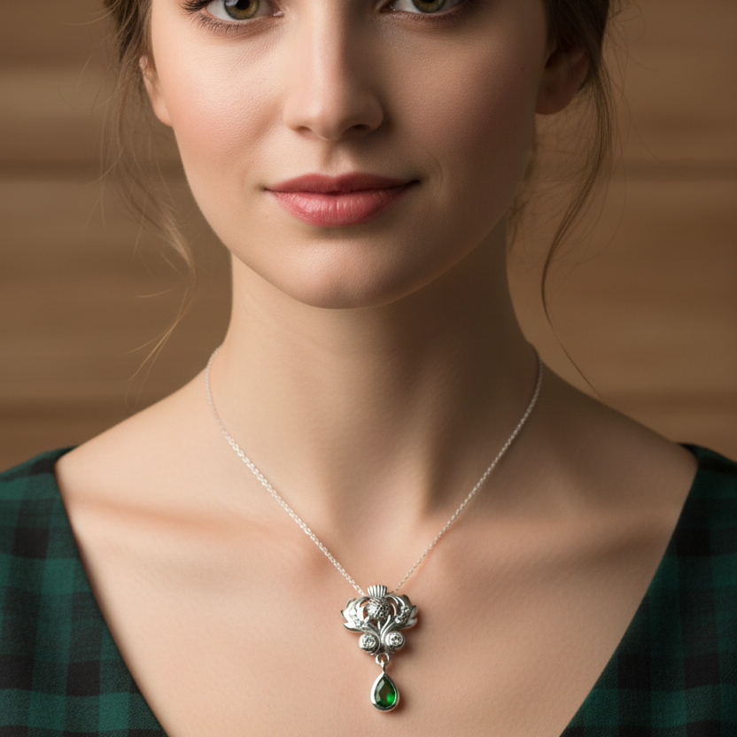 Scottish Aberdeen Thistle Necklace