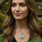 Celtic Compass Amethyst Necklace