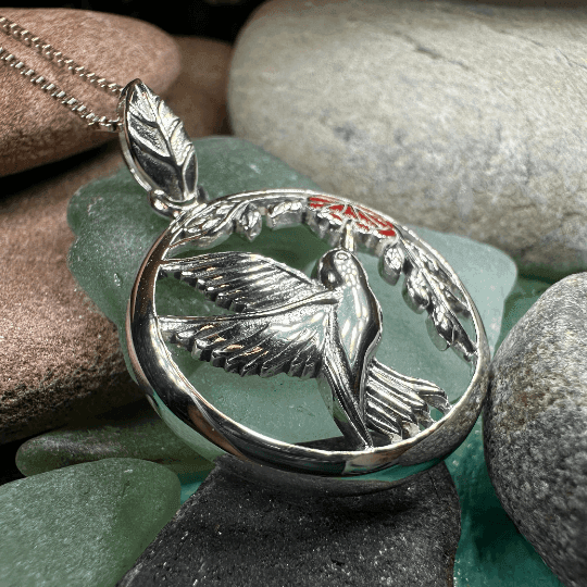 Tropical Hummingbird Necklace - 