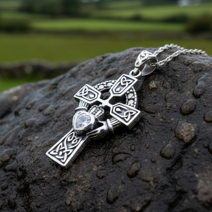 Claddagh Cross Necklace